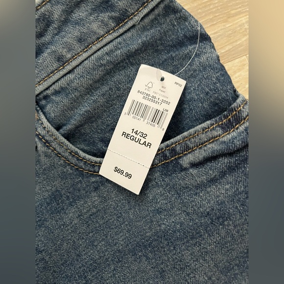 NWT GAP Women’s High Rise '90s Slim Straight Jeans Dark Indigo - Size 14 - Picture 2 of 7